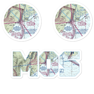 Moses Point Airport (MOS) VFR Sectional Sticker Pack