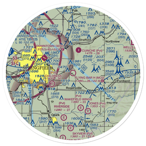 Flying Bar H Ranch Airport (MO2) VFR Sectional Sticker (30 mile)