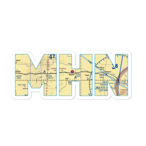 Hooker County Airport (MHN) VFR Sectional Sticker