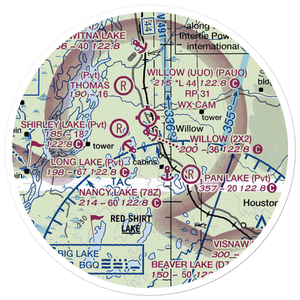 Minuteman Lake Seaplane Base (MFN) VFR Sectional Sticker (20 mile)