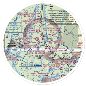 Minuteman Lake Seaplane Base (MFN) VFR Sectional Sticker (30 mile)
