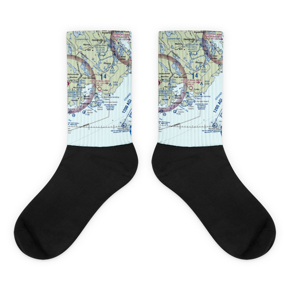 Cutler Regional Airport (ME2) VFR Sectional Socks 
