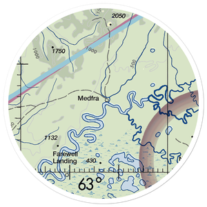 Medfra Airport (MDR) VFR Sectional Sticker (20 mile)