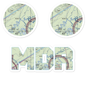 Medfra Airport (MDR) VFR Sectional Sticker Pack