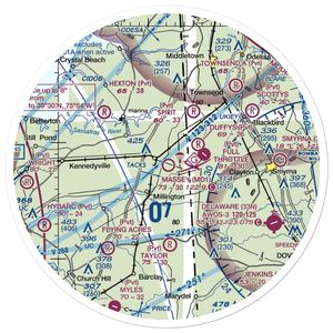 Massey Aerodrome (MD1) VFR Sectional Sticker (30 mile)