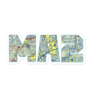 Merrimack Valley Seaplane Base (MA2) VFR Sectional Sticker