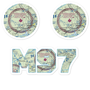 Morehead-Rowan County Clyde A. Thomas Regional Airport (SYM) VFR Sectional Sticker Pack