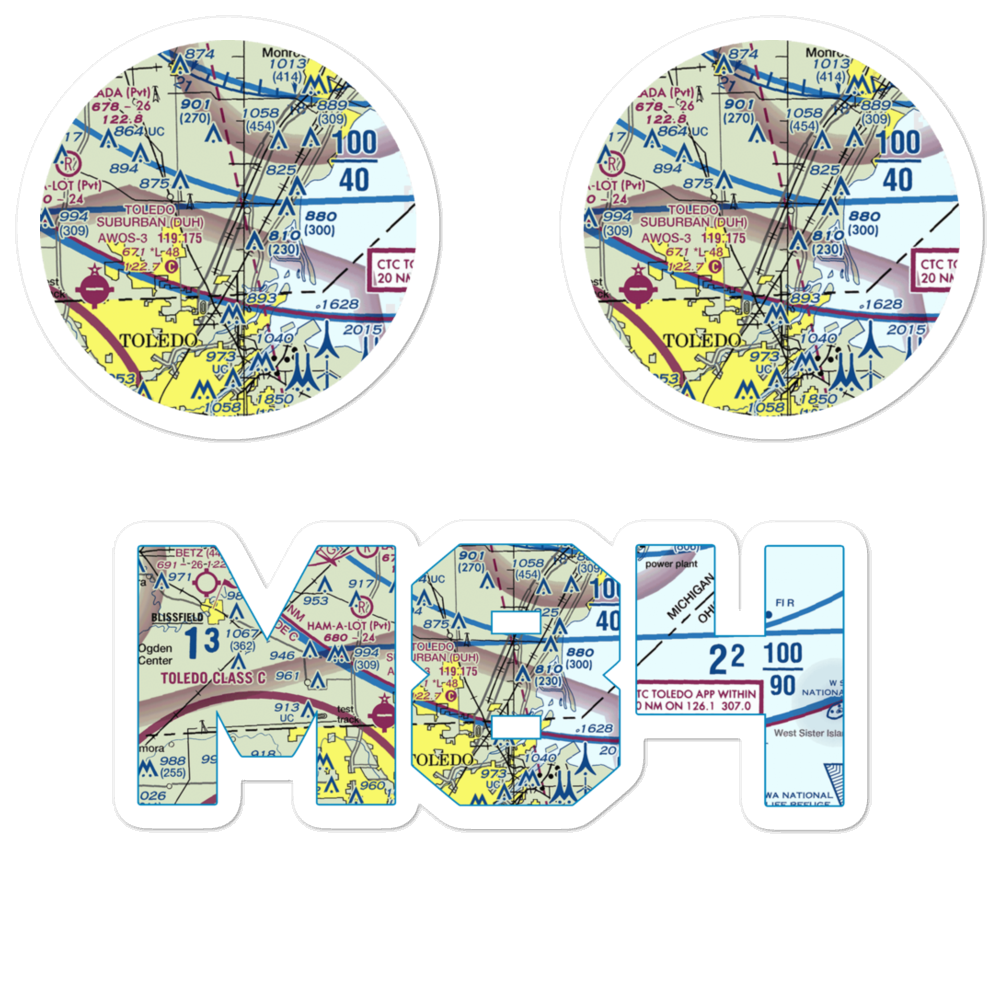 Erie Aerodrome (M84) VFR Sectional Sticker Pack 