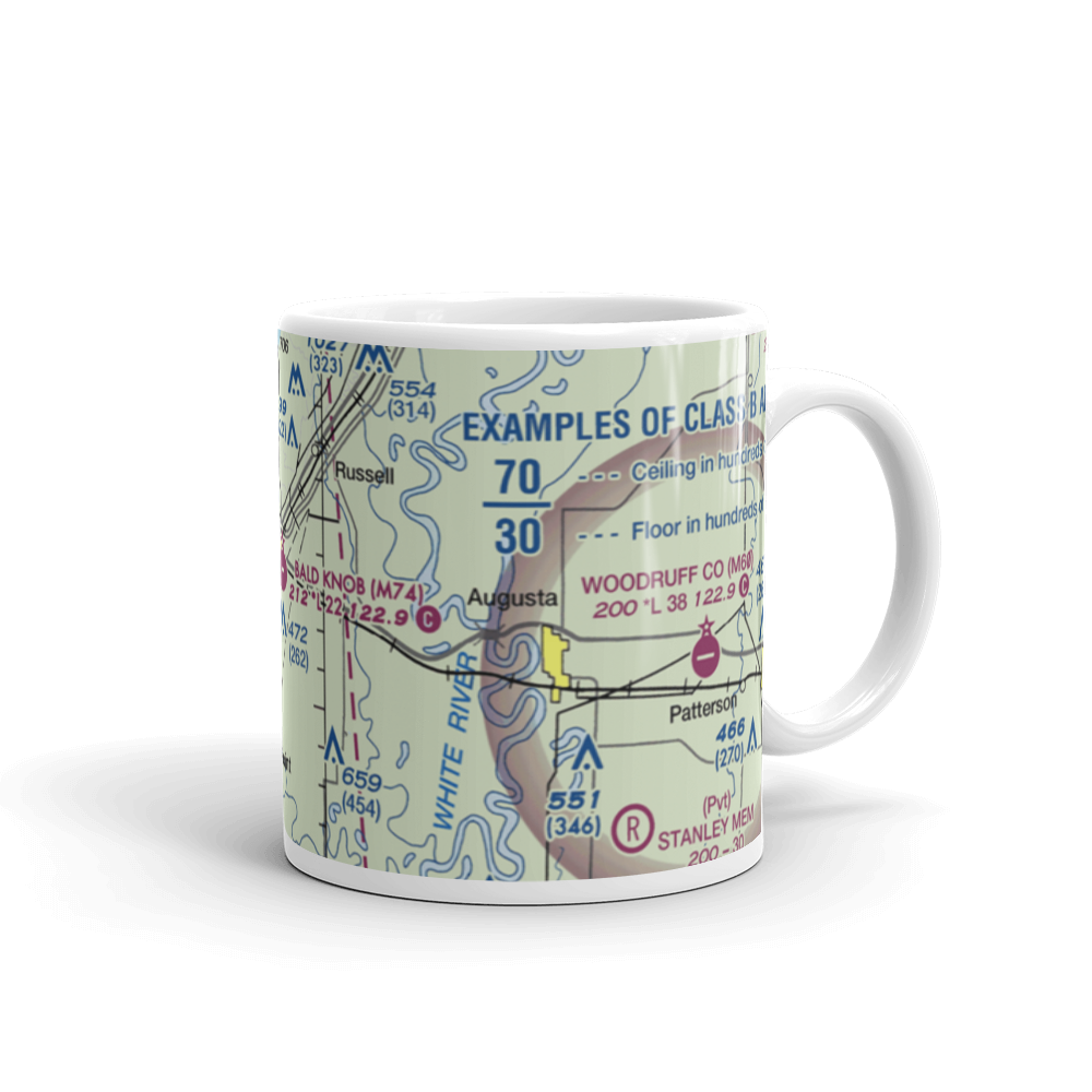 Bald Knob Municipal Airport (M74) VFR Sectional  Mug 