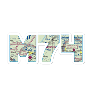 Bald Knob Municipal Airport (M74) VFR Sectional Sticker