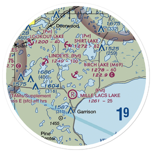 Birch Lake Seaplane Base (M69) VFR Sectional Sticker (20 mile)
