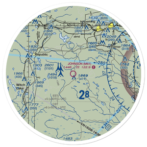 Edward F Johnson Airport (M61) VFR Sectional Sticker (30 mile)
