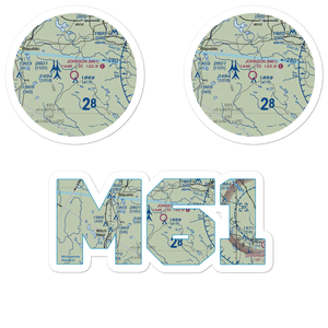 Edward F Johnson Airport (M61) VFR Sectional Sticker Pack
