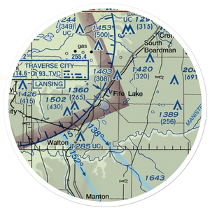 Fife Lake Seaplane Base (M47) VFR Sectional Sticker (20 mile)