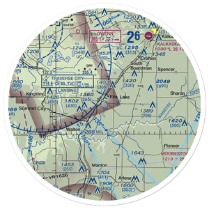 Fife Lake Seaplane Base (M47) VFR Sectional Sticker (30 mile)