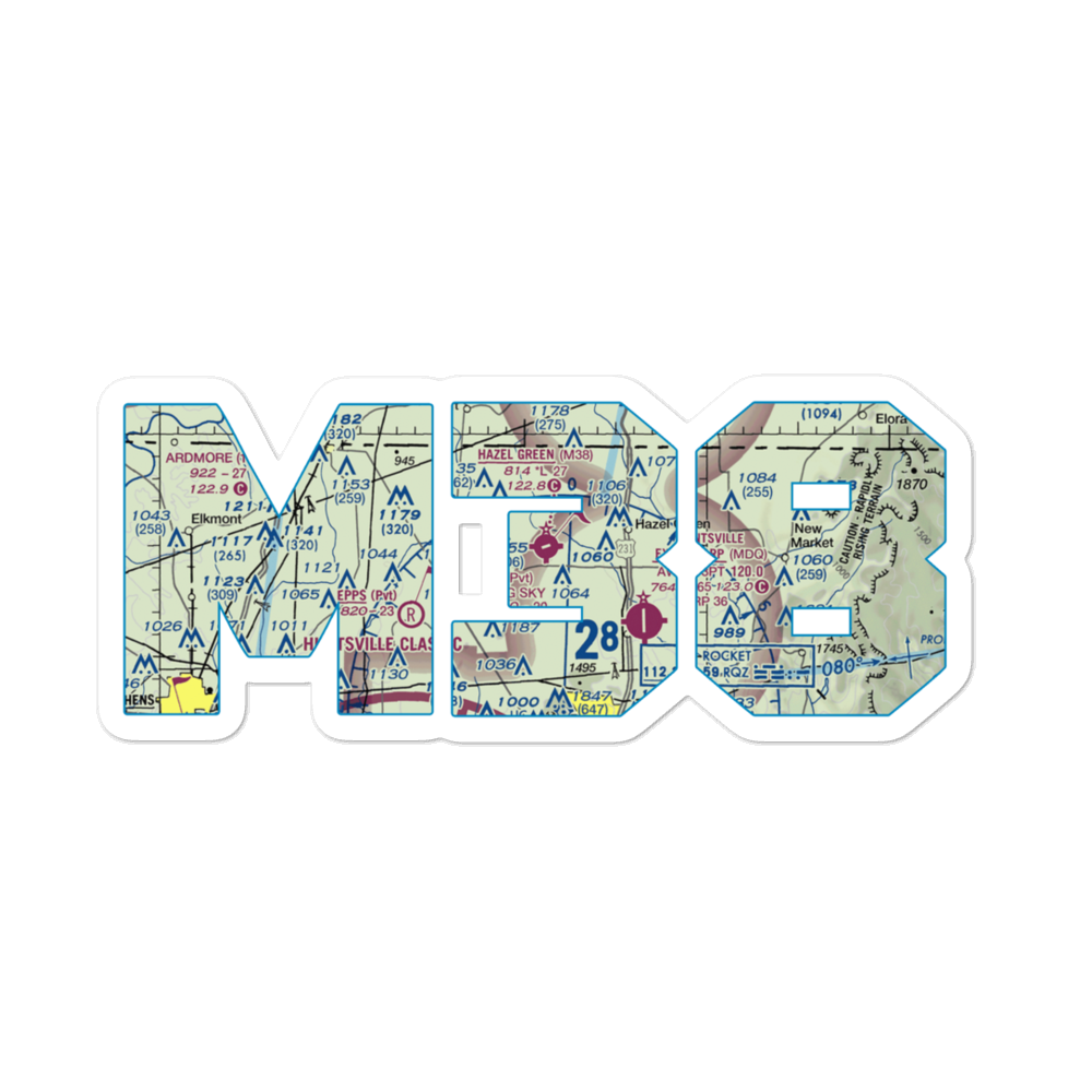 Hazel Green Airport (M38) VFR Sectional Sticker 