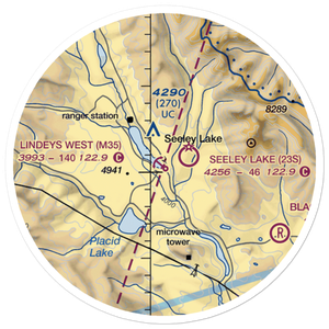 Lindey's Landing West Seaplane Base (M35) VFR Sectional Sticker (20 mile)