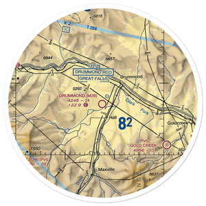 Drummond Airport (M26) VFR Sectional Sticker (30 mile)