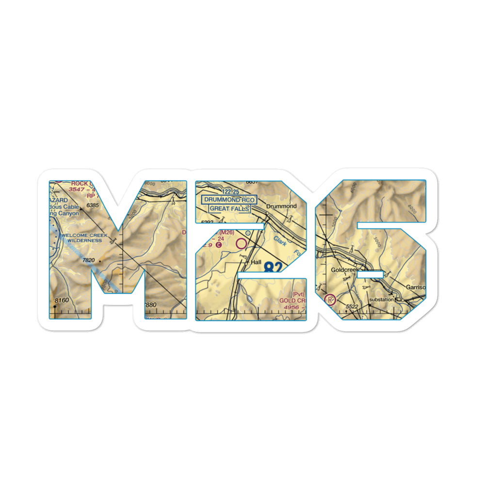 Drummond Airport (M26) VFR Sectional Sticker 