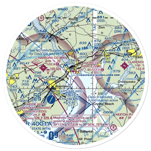 Havre De Grace Seaplane Base (M06) VFR Sectional Sticker (30 mile)