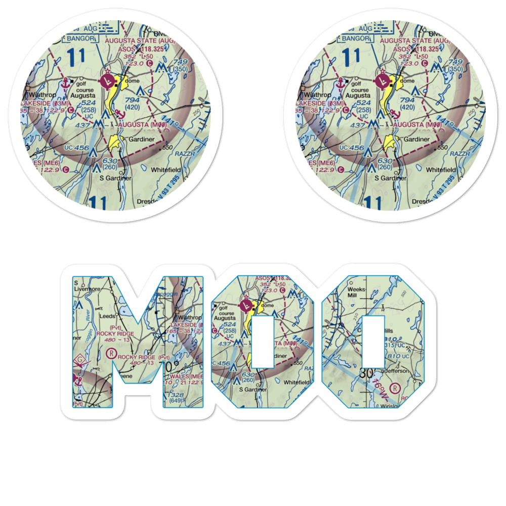 Augusta Seaplane Base (M00) VFR Sectional Sticker Pack 