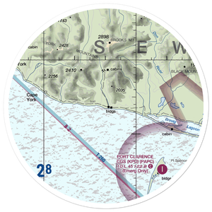 Lost River 1 Airport (LSR) VFR Sectional Sticker (30 mile)