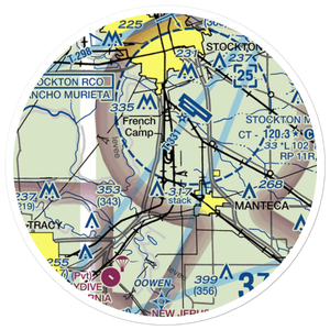 Sharpe AAF (LRO) VFR Sectional Sticker (20 mile)