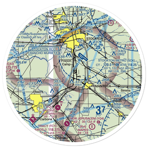 Sharpe AAF (LRO) VFR Sectional Sticker (30 mile)