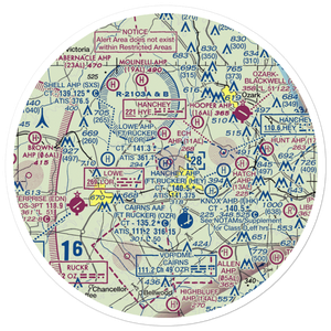 Lowe AHP (Fort Rucker) Heliport (LOR) VFR Sectional Sticker (30 mile)