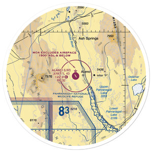 Alamo Landing Field (L92) VFR Sectional Sticker (30 mile)