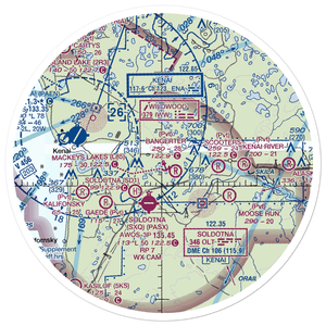 Mackeys Lakes Seaplane Base (L85) VFR Sectional Sticker (30 mile)