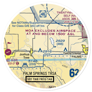 Roy Williams Airport (L80) VFR Sectional Sticker (20 mile)