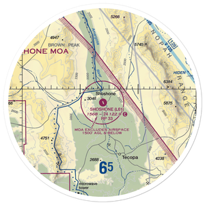 Shoshone Airport (L61) VFR Sectional Sticker (30 mile)