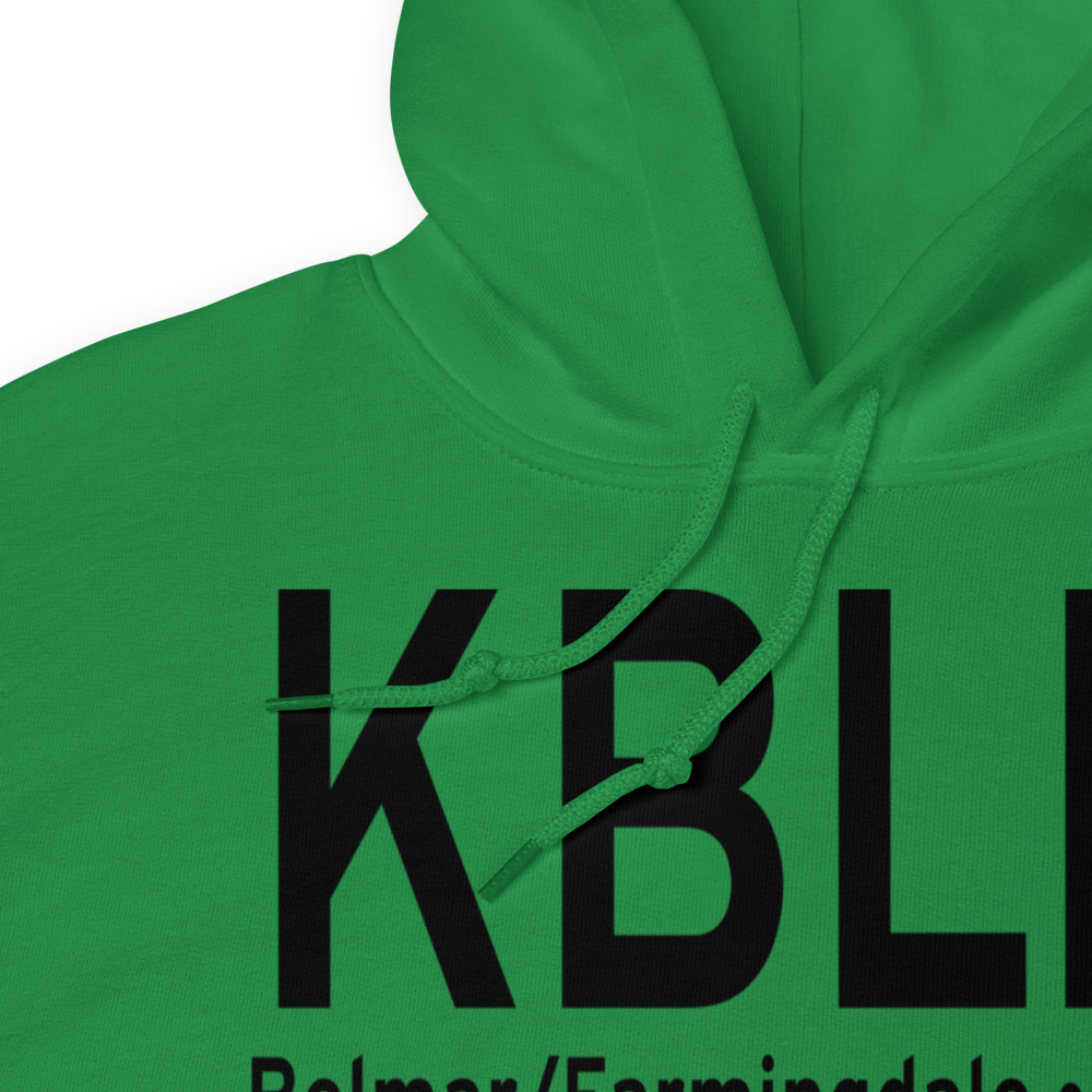 Monmouth Executive Airport (KBLM) ICAO Hoodie Sweatshirt 