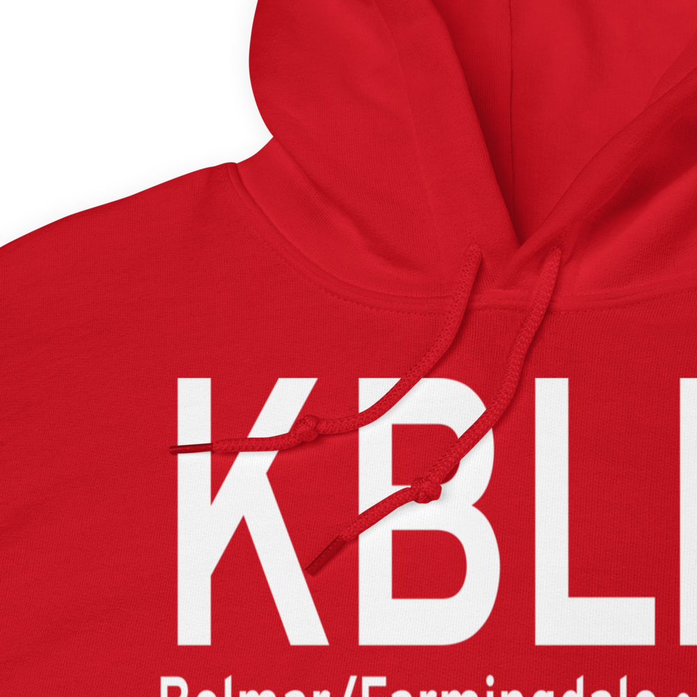 Monmouth Executive Airport (KBLM) ICAO Hoodie Sweatshirt 