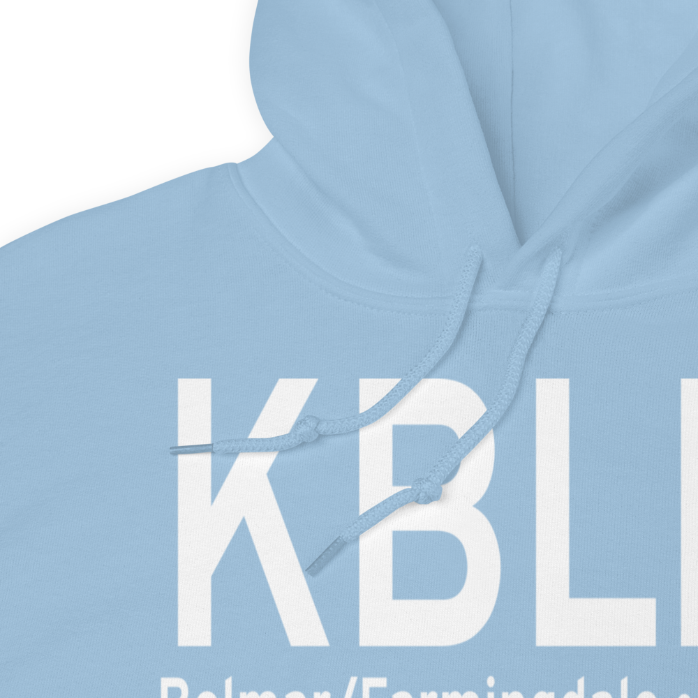Monmouth Executive Airport (KBLM) ICAO Hoodie Sweatshirt 