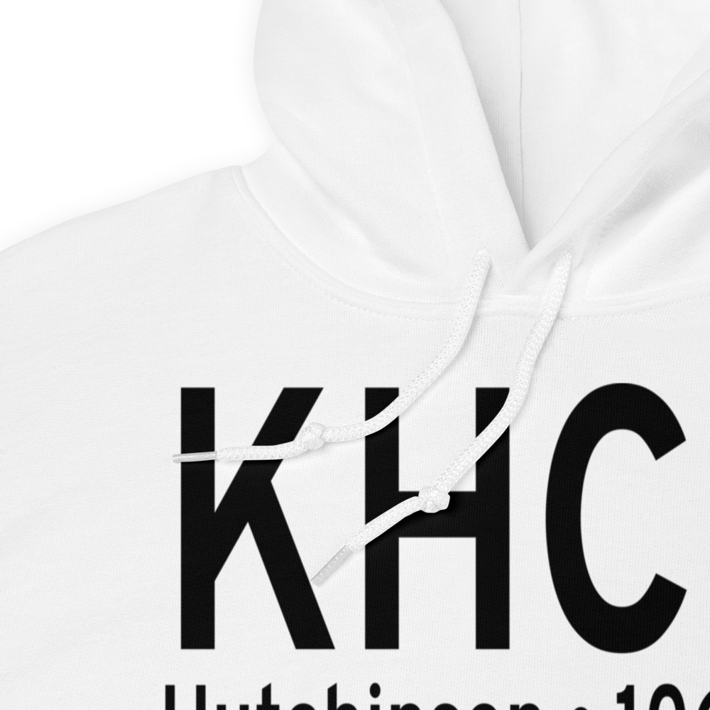 Hutchinson Municipal Butler Field (KHCD) ICAO Hoodie Sweatshirt 