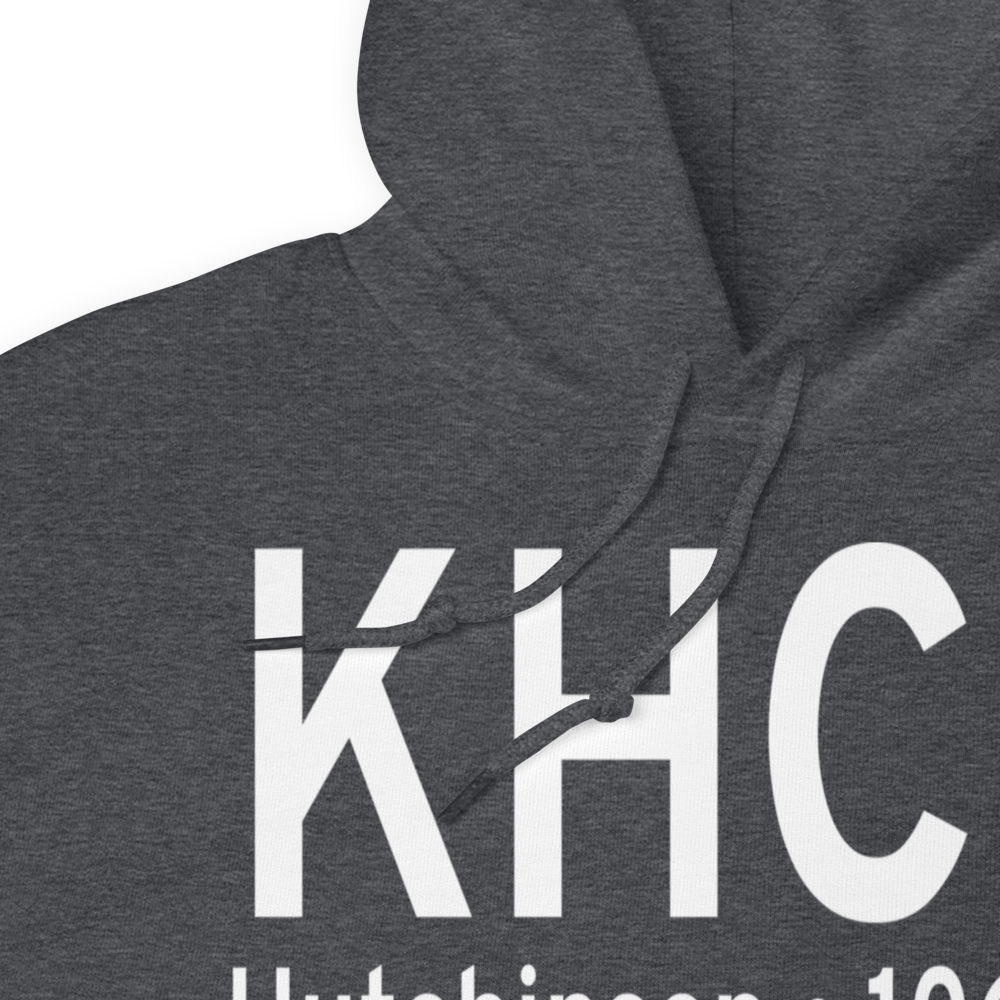 Hutchinson Municipal Butler Field (KHCD) ICAO Hoodie Sweatshirt 