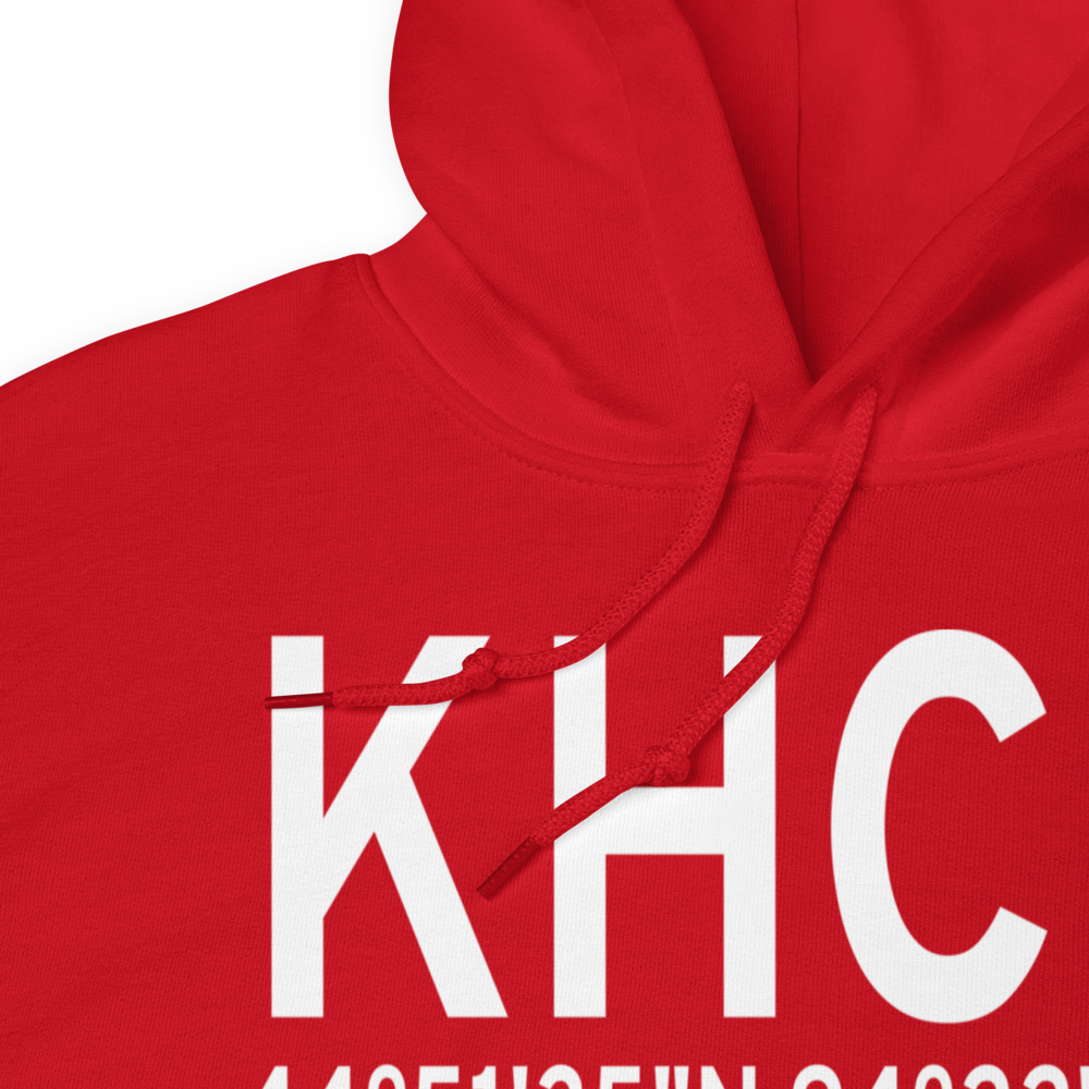 Hutchinson Municipal Butler Field (KHCD) ICAO Hoodie Sweatshirt 