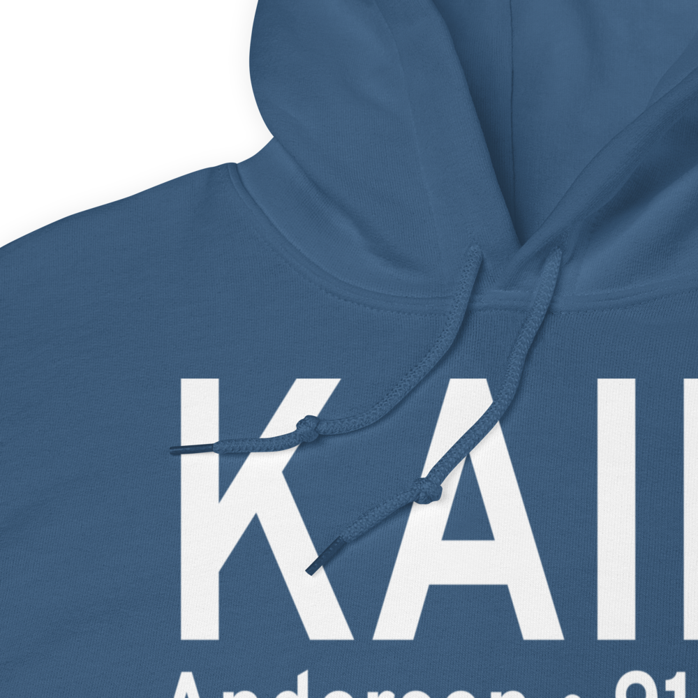 Anderson Municipal Darlington Field (KAID) ICAO Hoodie Sweatshirt 