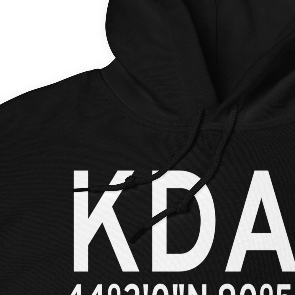 Necedah Airport (KDAF) ICAO Hoodie Sweatshirt 