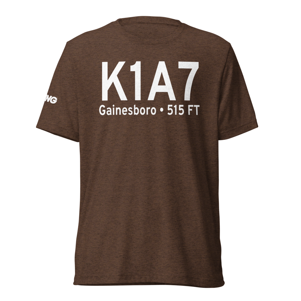 Jackson County Airport (K1A7) ICAO Tri-blend T-Shirt 