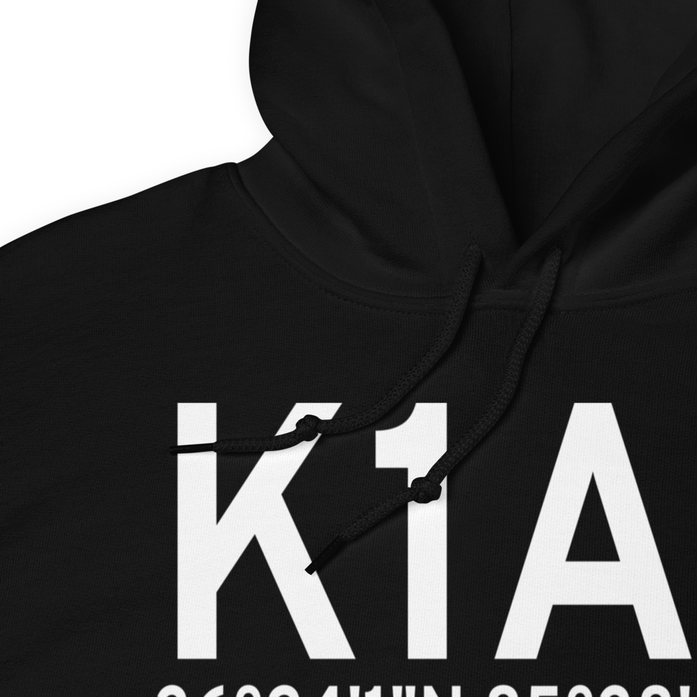 Jackson County Airport (K1A7) ICAO Hoodie Sweatshirt 