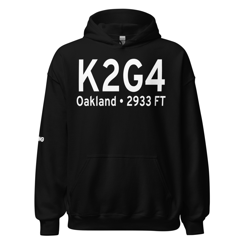 Garrett County Airport (K2G4) ICAO Hoodie Sweatshirt 