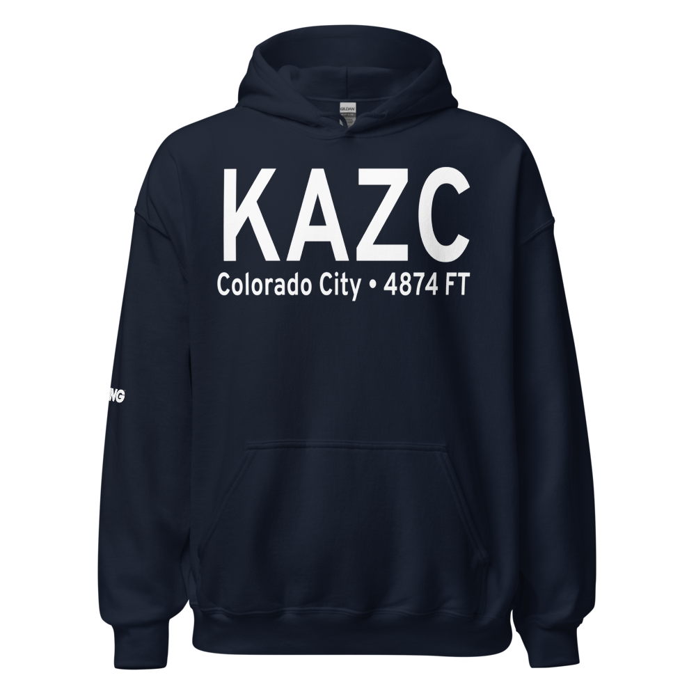 Colorado City Municipal Airport (KAZC) ICAO Hoodie Sweatshirt 