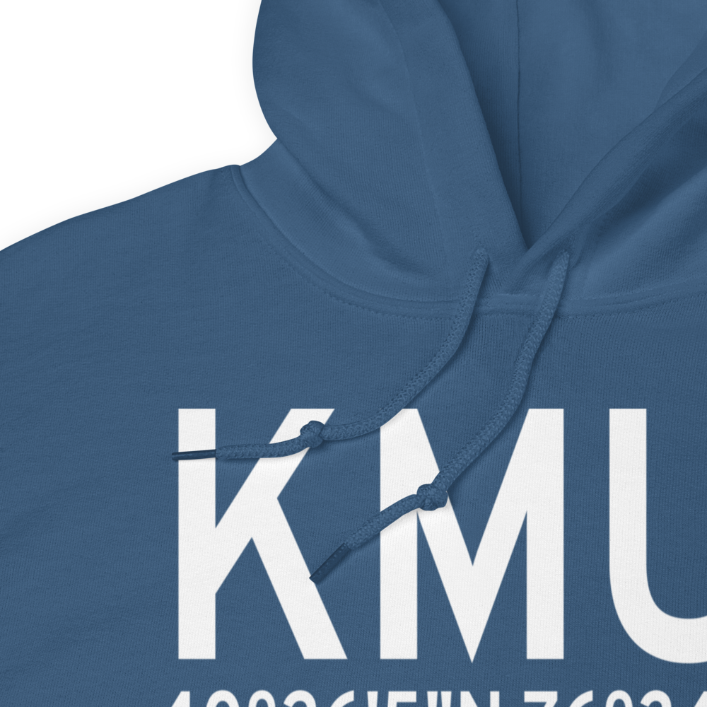 Muir Army Air Field (Fort Indiantown Gap) Airport (KMUI) ICAO Hoodie Sweatshirt 