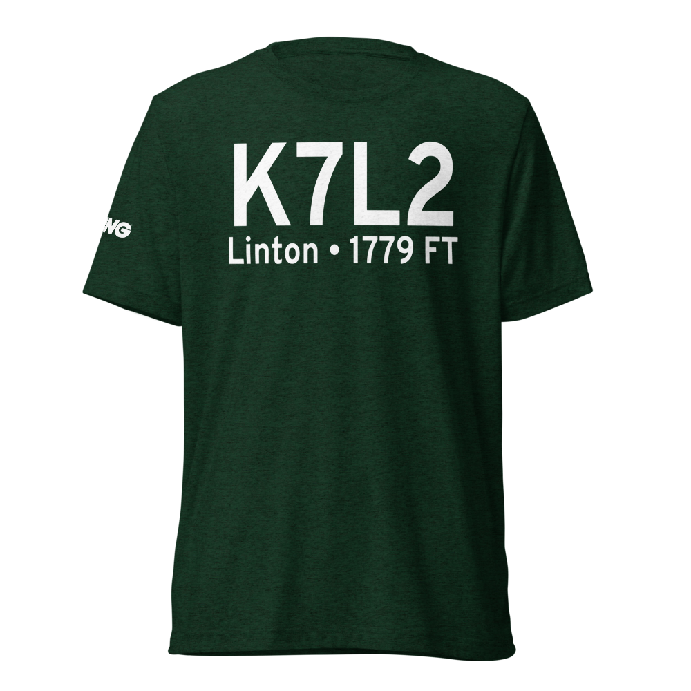 Linton Municipal Airport (K7L2) ICAO Tri-blend T-Shirt 
