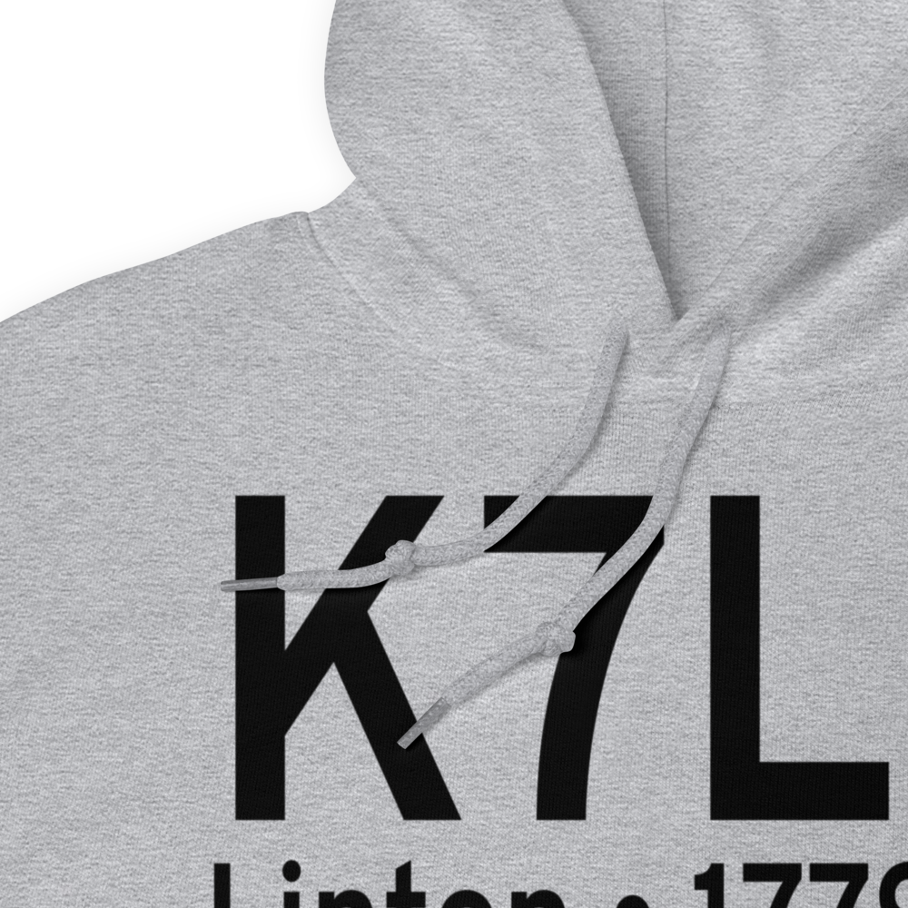 Linton Municipal Airport (K7L2) ICAO Hoodie Sweatshirt 