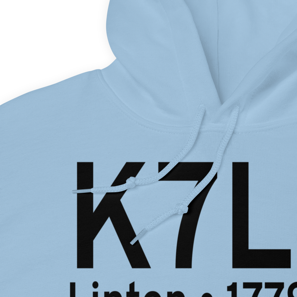 Linton Municipal Airport (K7L2) ICAO Hoodie Sweatshirt 