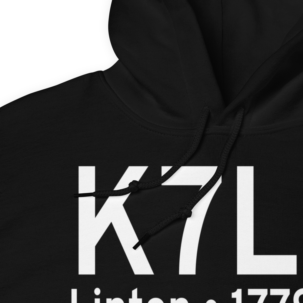 Linton Municipal Airport (K7L2) ICAO Hoodie Sweatshirt 